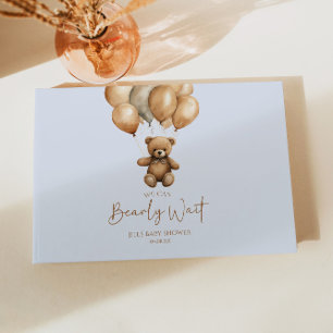Livro De Visitas Podemos Esperar Boho Teddy Bear Chá de fraldas