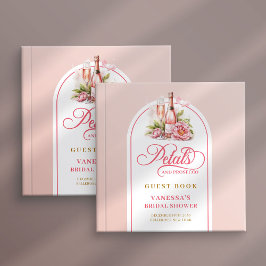 Livro De Visitas Polished blush and gold petals prosecco Bridal