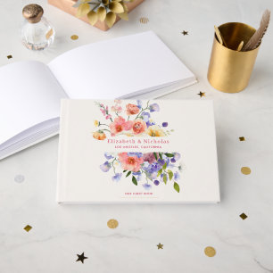 Livro De Visitas Prado Floral Sedutor Casamento de Verão