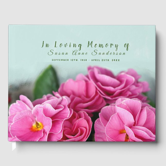 Livro De Visitas Prêmio Funeral Memorial Guest (Frente)