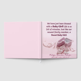Livro De Visitas Presente Personalizado para Recém-Nascido & Memóri