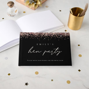 Livro de Visitas Preto para Festa de Despedida de