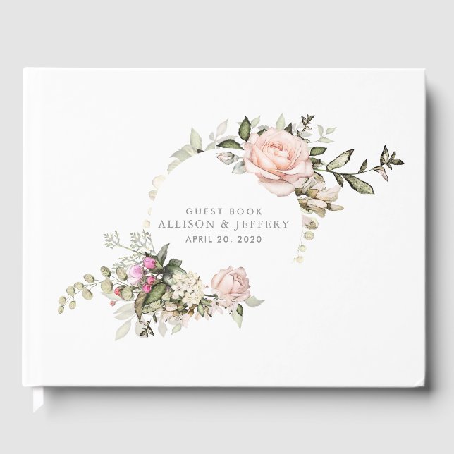 Livro De Visitas Primavera Floral Weding Guest Book (Frente)