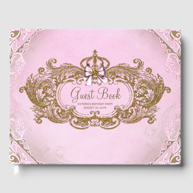 Livro de Visitas Princesa Ouro Rosa (Frente)