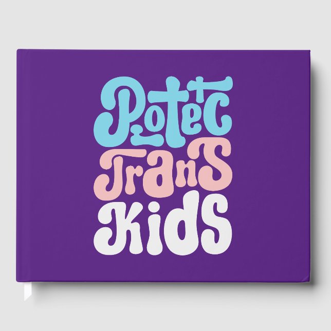 Livro De Visitas Proteger Guestbook de Crianças Trans (Frente)