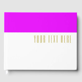 Livro De Visitas Quic Vivid Cor Cor Cor Cor Rosa No Bloco Branco