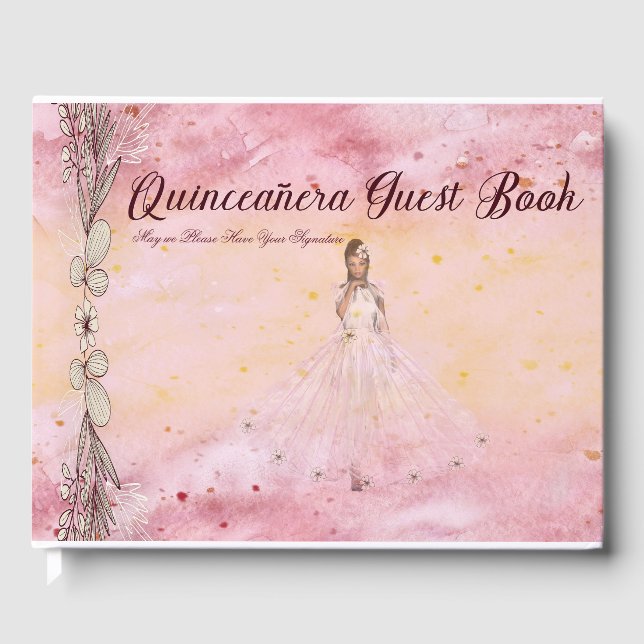 Livro De Visitas Quinceanera Guest Book (Frente)