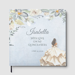 Livro De Visitas Quinze Anos Elegantes Personalizados de Aniversári