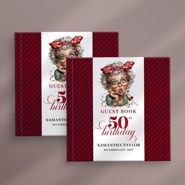 Livro De Visitas Quirky 50th birthday woman event guest book (Quirky 50th birthday woman event guest book)