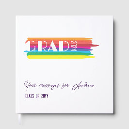 Livro De Visitas Rainbow vertical stripe graduation
