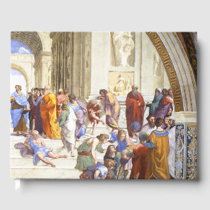 Livro De Visitas Raphael A Escola de Atenas Arte Renascentista