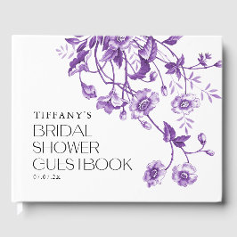 Livro De Visitas Receitas de Chá de Cozinha Floral Vintage Francês