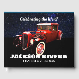 Livro De Visitas Red 1930 Street Rod Celebration of Life