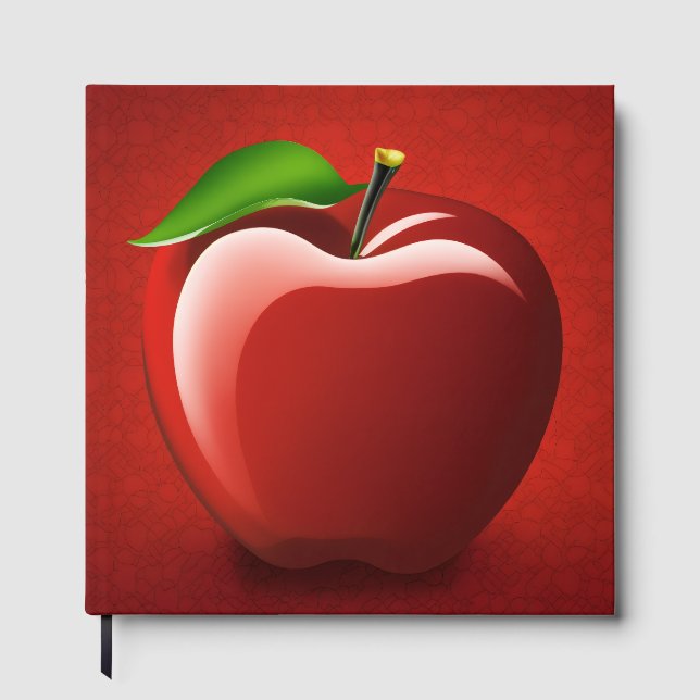 Livro De Visitas Red Apple Logo Guest Book (Frente)