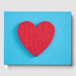 Livro De Visitas Red Love Heart