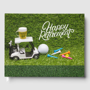 Livro De Visitas Reforma de golfe com cerveja no carrinho de golfe