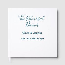 Livro De Visitas Rehearsal dinner the night before simple minimal m