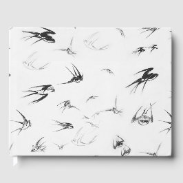 Livro De Visitas Retro Swallow Bird Nature Animal