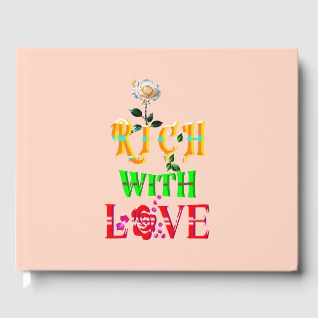 Livro De Visitas Rico Com Amor (Frente)