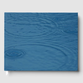 Livro De Visitas Ripais De Chuva (Ondas De Água Azul)