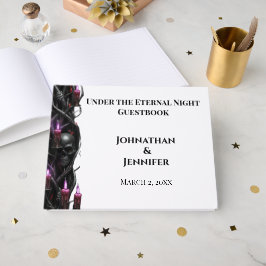 Livro De Visitas Romance Sombrio Casamento Gótico Vampiro Noite Ete