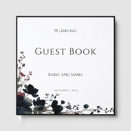 Livro De Visitas Romantic Floral Wedding Soft Elegant