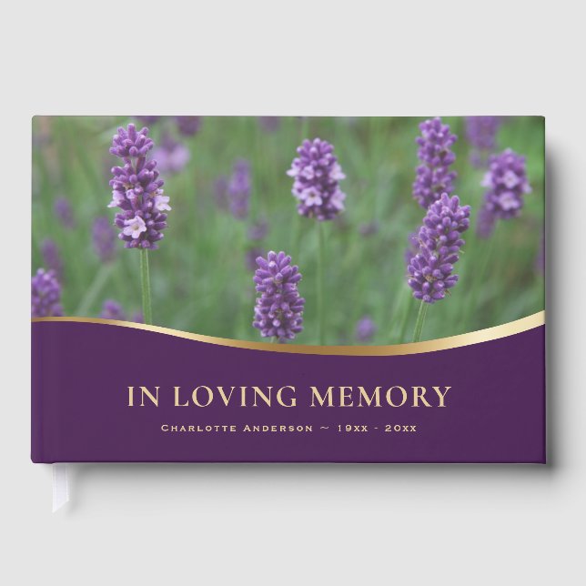 Livro De Visitas Rosa Floral Em Memória Funeral (Frente)