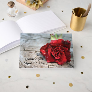 Livro de visitas Rosa Vermelha