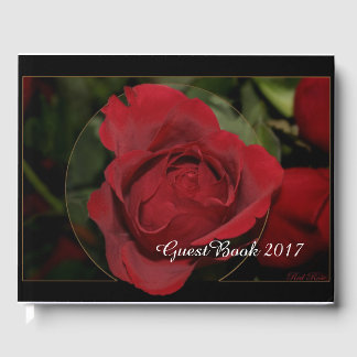 Livro De Visitas Rosa vermelha nº 1