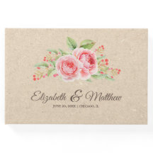 Rosas de Aquarela | Casamento de papel Kraft