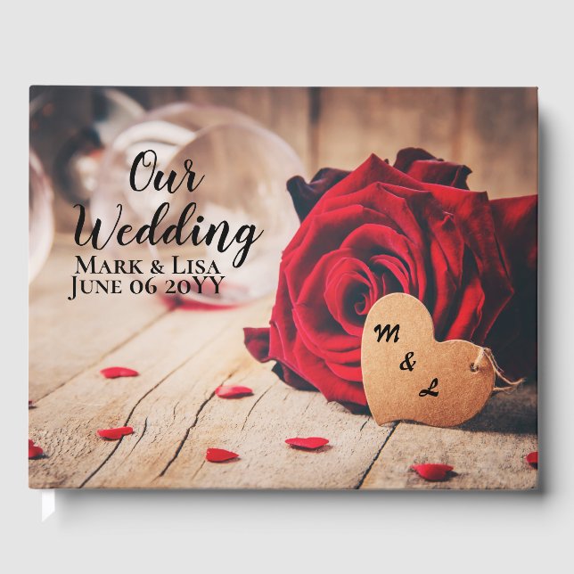 Livro De Visitas Rosas vermelhas (Frente)