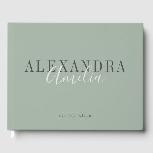 Livro De Visitas Rótulo de Negócios Personalizado Minimalista Boho 