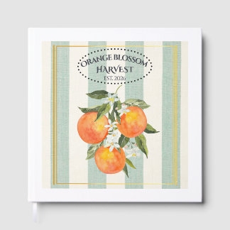 Livro De Visitas Rótulo Flor de Laranjeira - Cítrico Mediterrâneo