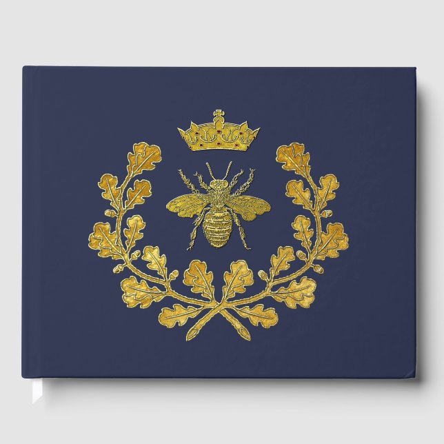 Livro De Visitas Royal Bee Crest e a sua cor (Frente)