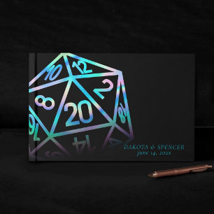 Livro De Visitas RPG Dice Holo Fantasy Tabletop PnP Gamer Persona