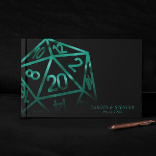Livro De Visitas RPG Dice   Personalização do Tabletop Gamer do Eme