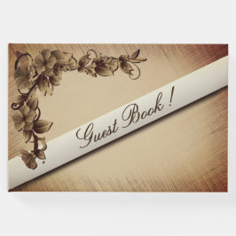 Livro De Visitas Rustic Floral Guest Book