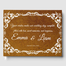Livro De Visitas Rustic Mexican Wedding Guest Book 