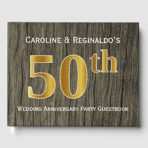 Livro De Visitas Rústico, festa de aniversário do casamento do ou