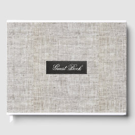 Livro De Visitas Saco de Estopa Moderno