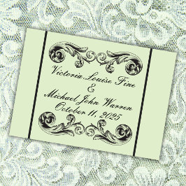 Livro De Visitas Sage Green Victorian Wedding