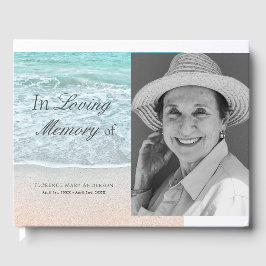 Livro De Visitas Sandy Beach Photo Memorial Funeral