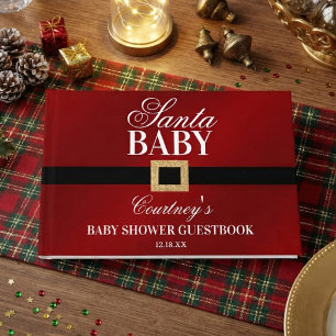 Livro De Visitas Santa Baby Chás de Bebê de Natal
