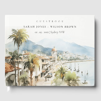 Livro De Visitas Santa Marta Colombia Watercolor Landscape Wedding