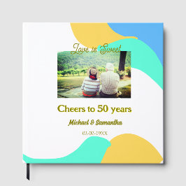 Livro De Visitas saudações aos 50 anos de aniversário o amor é doce