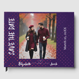 Livro De Visitas Save the Date Couple Photo | Personalized Wedding