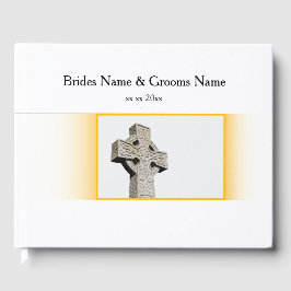 Livro De Visitas Scottish-Wedding-Celtic-Cross