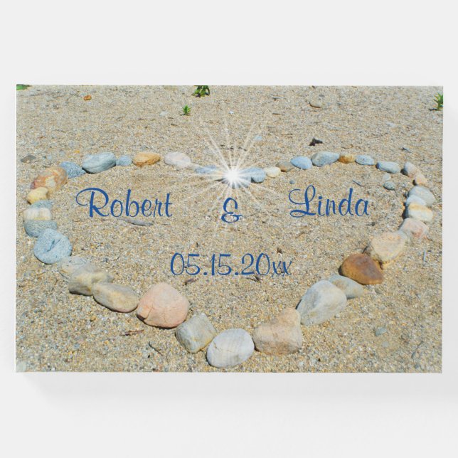 Livro De Visitas Seashore Heart (Frente)