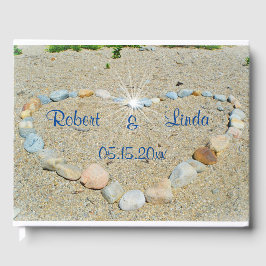 Livro De Visitas Seashore Heart