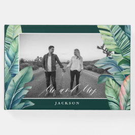 Livro De Visitas Selvagens e Tropicais Deixam Folhagem Exótica Sr. 